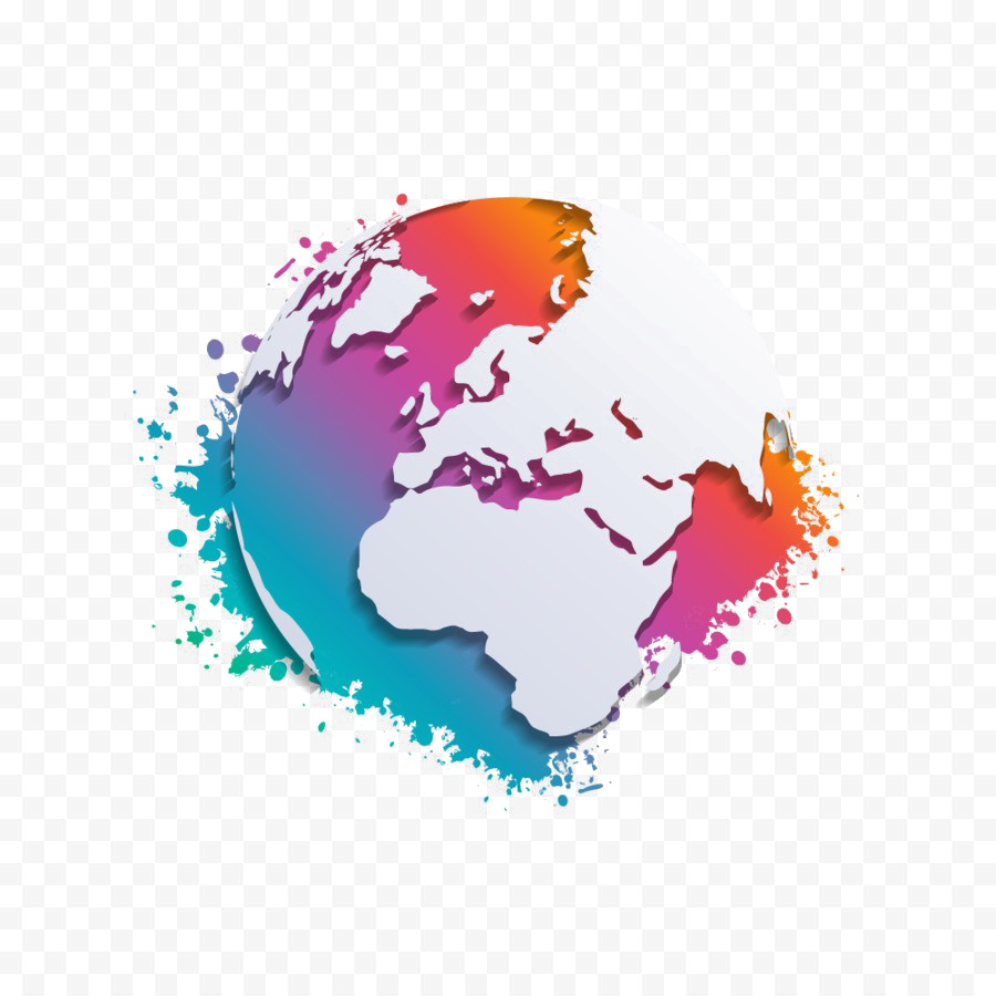 Download PNG image - Abstract World Map Transparent PNG 