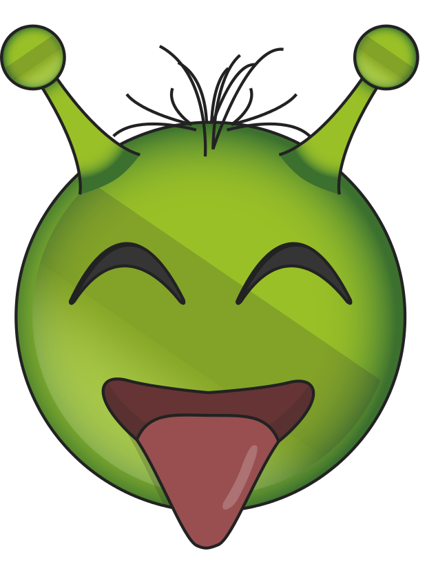 Download PNG image - Alien Face Emoji PNG Clipart 