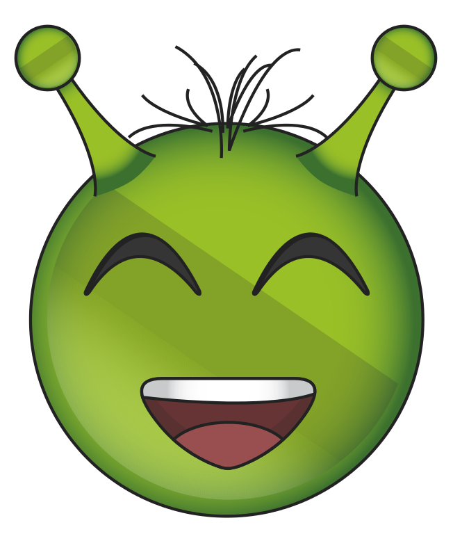 Download PNG image - Alien Face Emoji PNG Transparent Image 