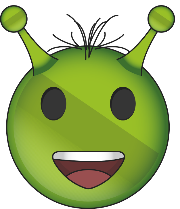 Download PNG image - Alien Face Emoji PNG Transparent Picture 