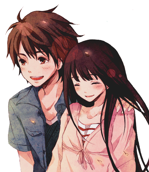 Download PNG image - Anime Love Couple PNG Free Download 