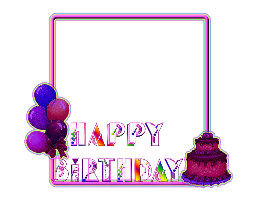 Download PNG image - Birthday Frame PNG Clipart 