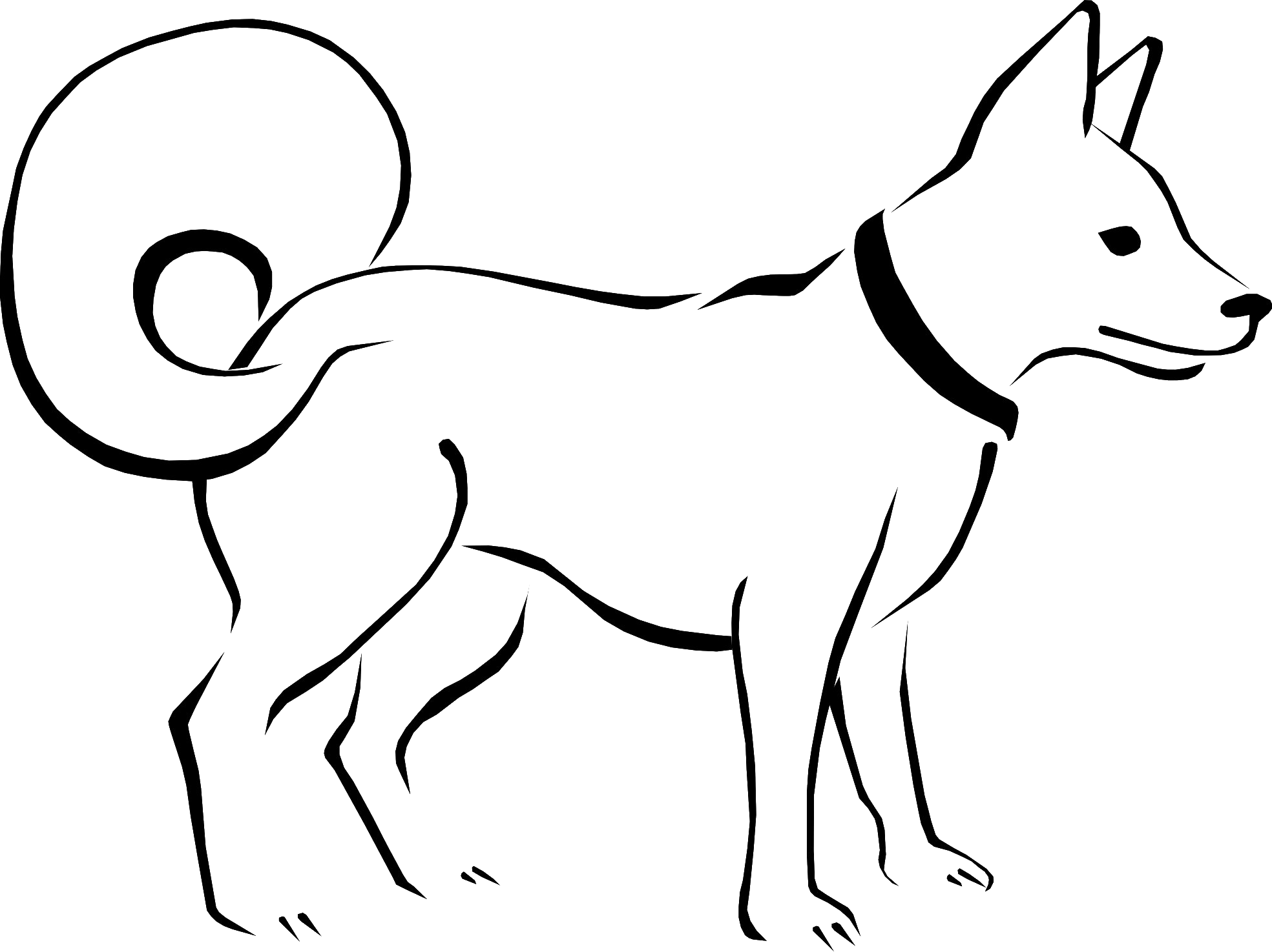 Download PNG image - Black And White Puppy PNG Clipart 