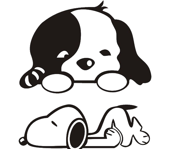 Download PNG image - Black And White Puppy PNG Pic 