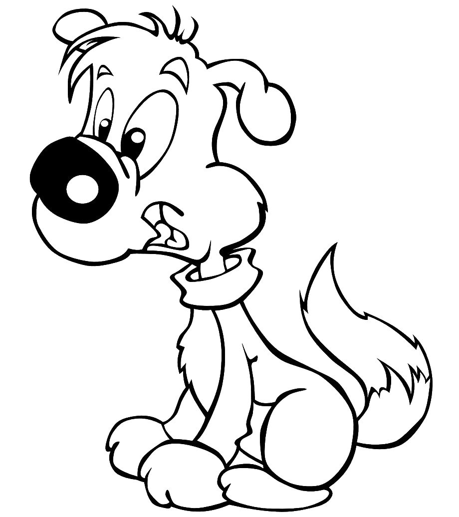 Download PNG image - Black And White Puppy Transparent PNG 