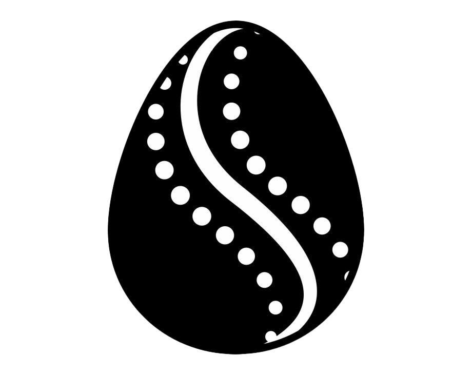 Download PNG image - Black Easter Egg PNG File 