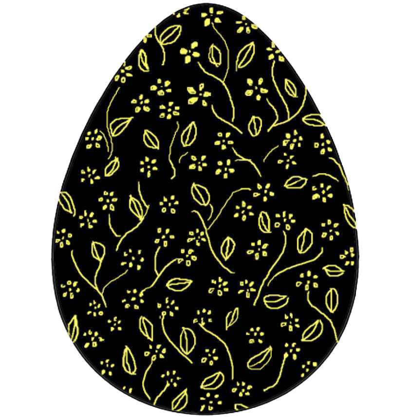 Download PNG image - Black Easter Egg PNG Picture 