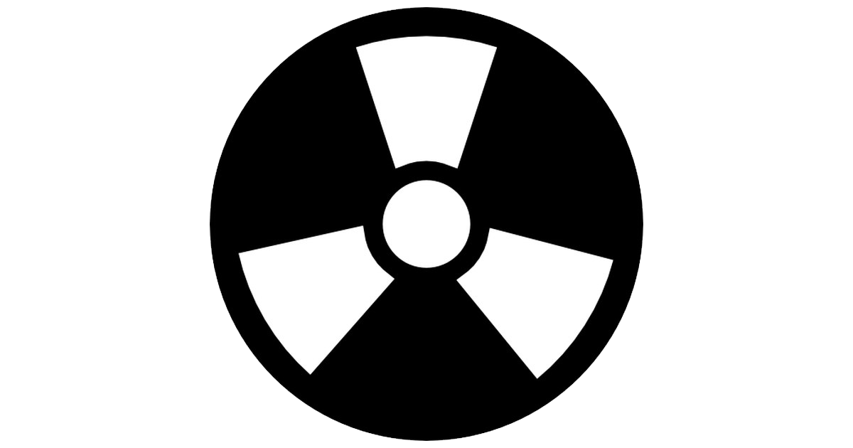 Download PNG image - Black Radiation Sign PNG File 