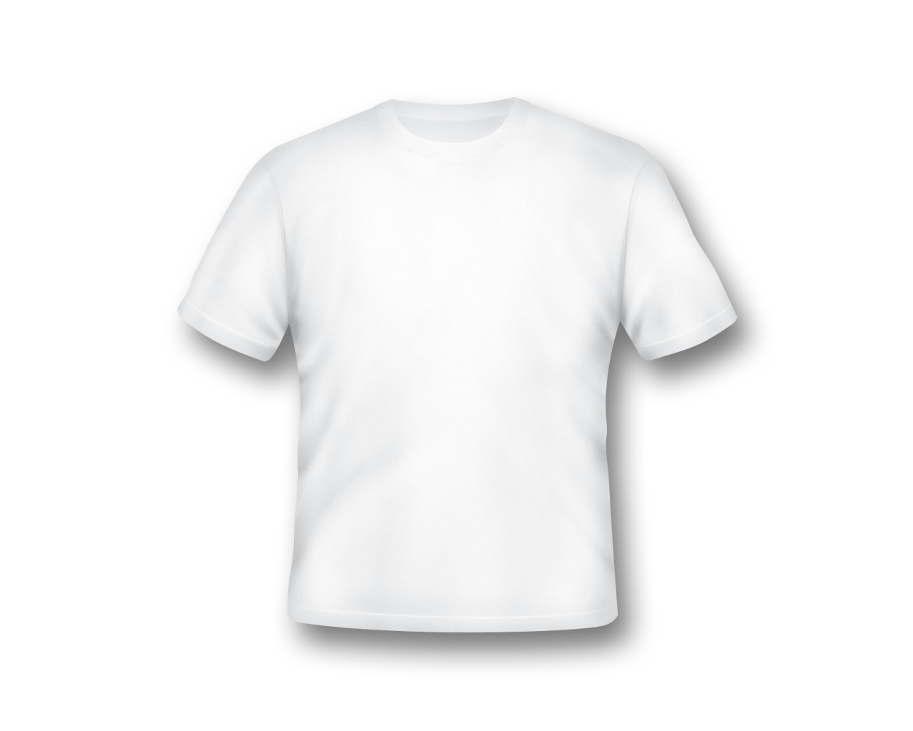 Download PNG image - Blank White T-Shirt Template PNG 