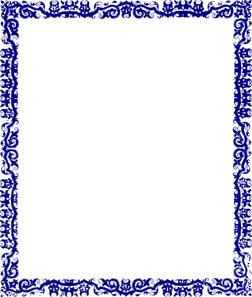 Download PNG image - Blue Border Frame PNG Transparent Image 