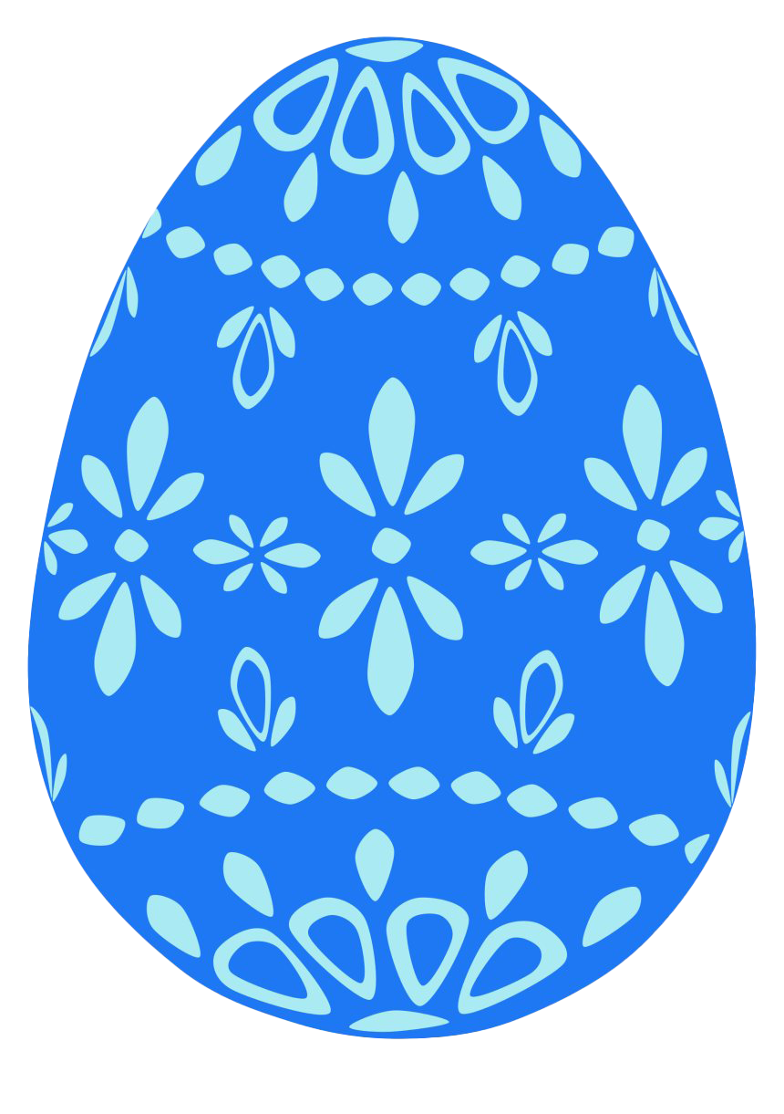 Download PNG image - Blue Easter Egg PNG Clipart 