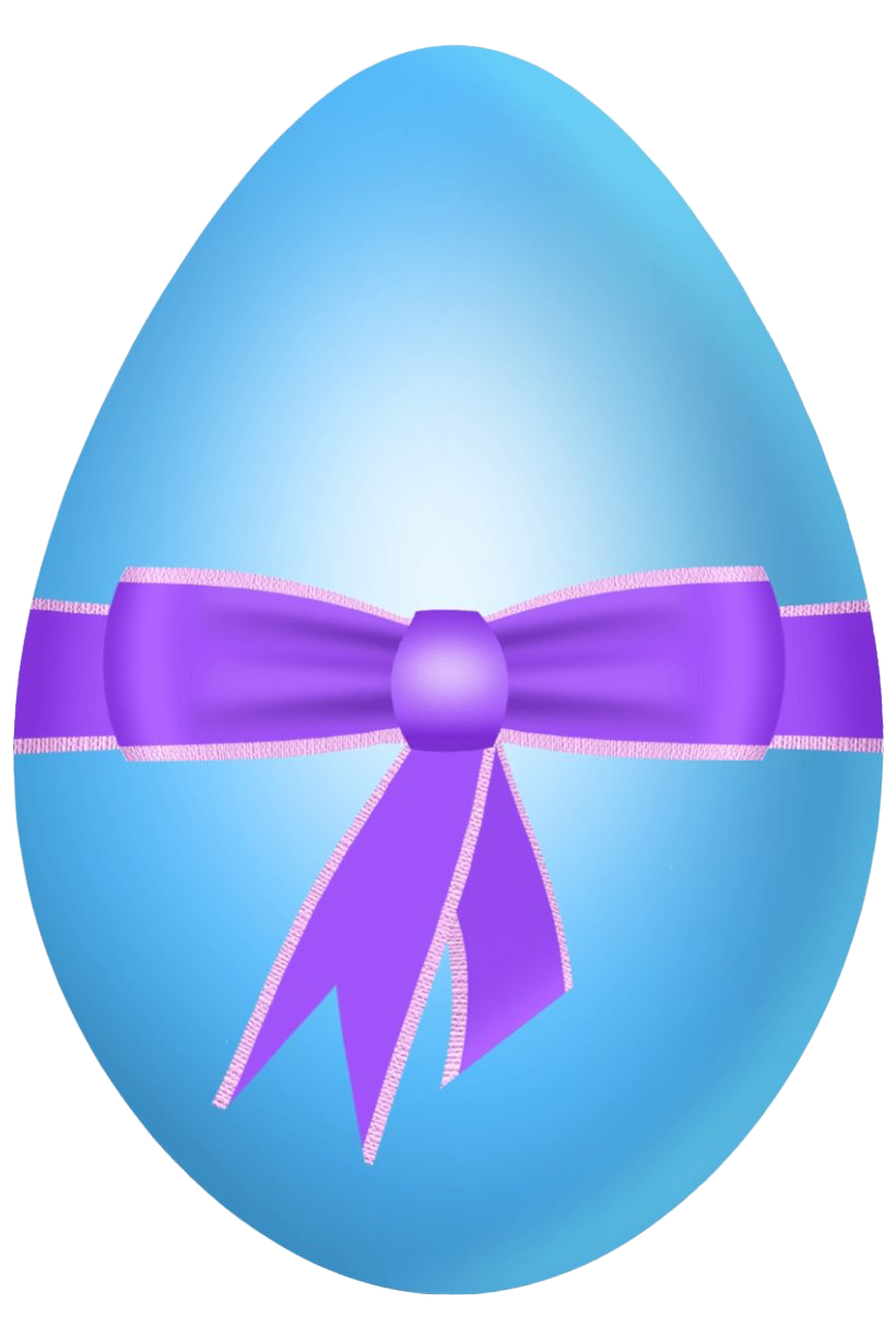 Download PNG image - Blue Easter Egg Transparent Background 