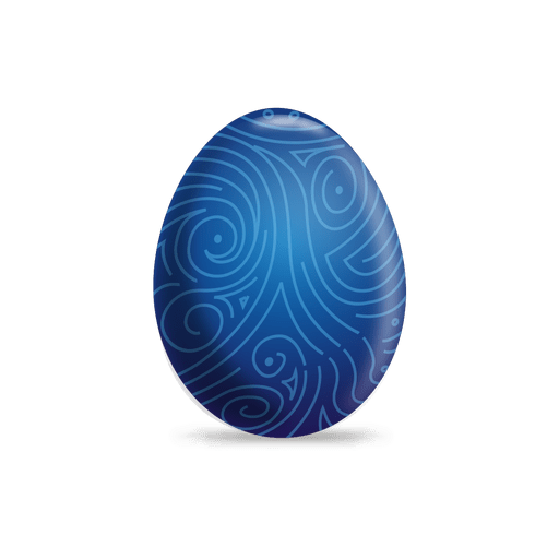 Download PNG image - Blue Easter Egg Transparent PNG 