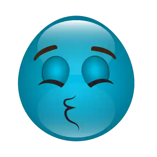 Download PNG image - Blue Emoji PNG HD 