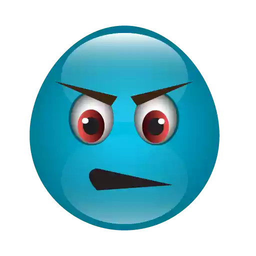 Download PNG image - Blue Emoji PNG Transparent Image 