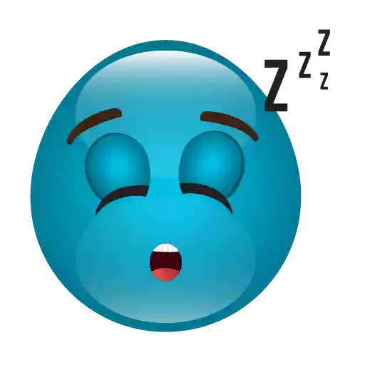 Download PNG image - Blue Emoji Transparent Background 