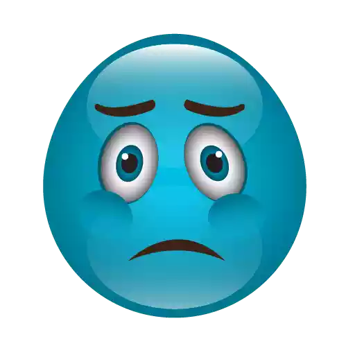 Download PNG image - Blue Emoji Transparent PNG 