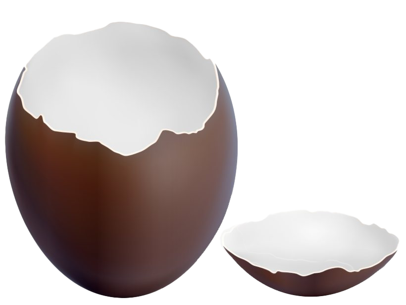 Download PNG image - Broken Easter Egg Chocolate PNG Clipart 