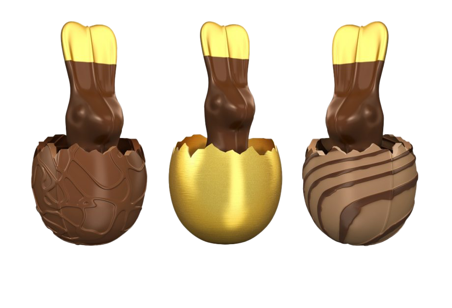 Download PNG image - Broken Easter Egg Chocolate PNG File 