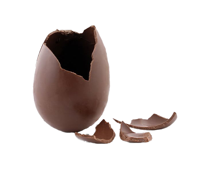 Download PNG image - Broken Easter Egg Chocolate PNG Transparent Image 