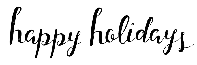 Download PNG image - Calligraphy Happy Holidays Transparent Images PNG 