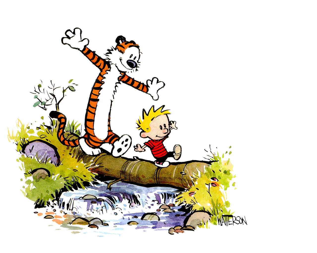 Download PNG image - Calvin And Hobbes PNG Image 