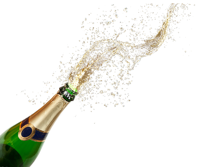 Download PNG image - Champagne Popping Transparent PNG 