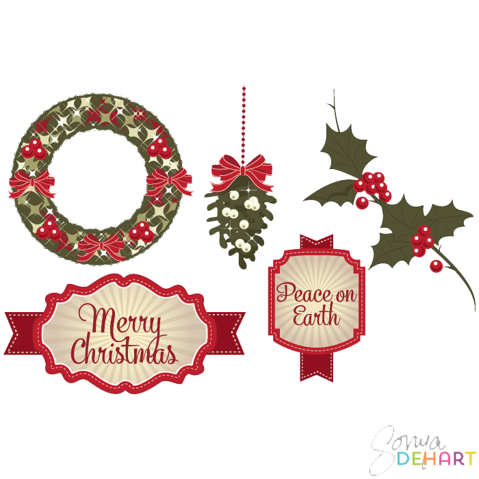 Download PNG image - Christmas Elements PNG File 