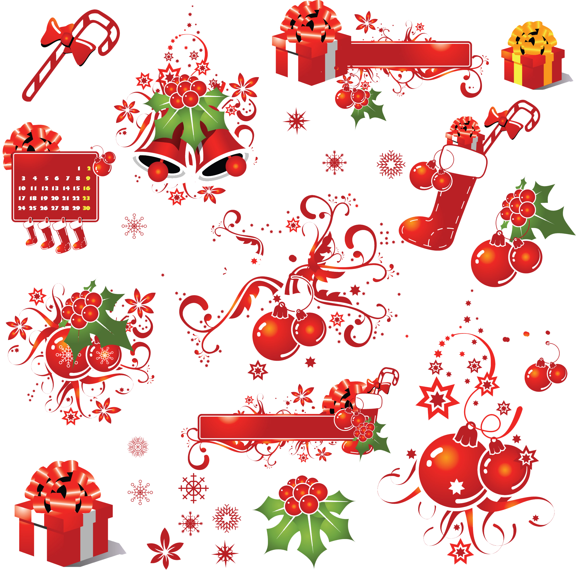 Download PNG image - Christmas Elements PNG Picture 