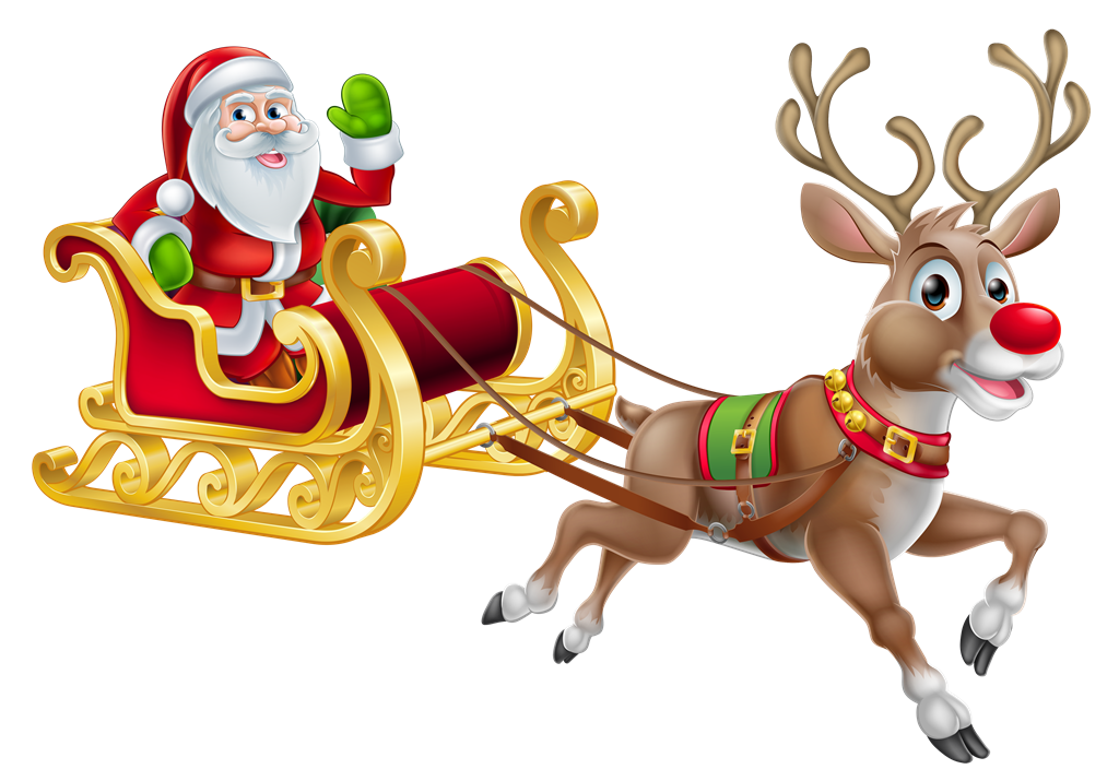Download PNG image - Christmas Reindeer Transparent PNG 