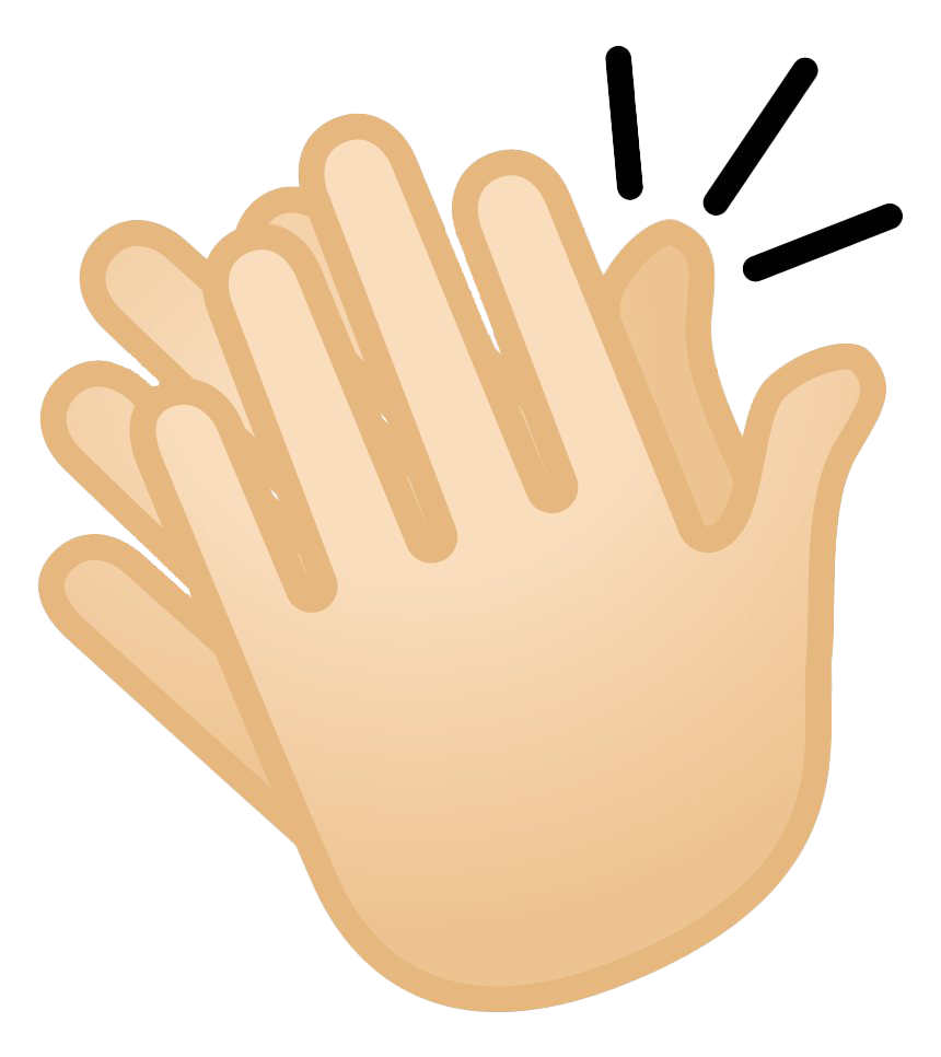 Download PNG image - Clapping Hands Transparent PNG 