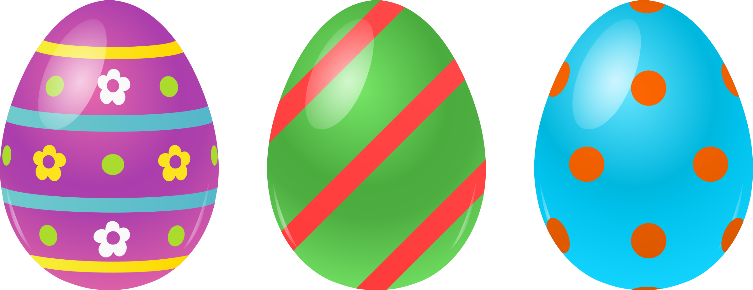 Download PNG image - Colorful Easter Eggs PNG HD 