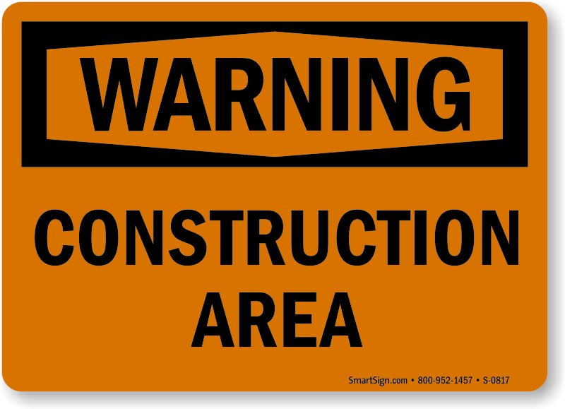 Download PNG image - Construction Sign PNG Clipart 