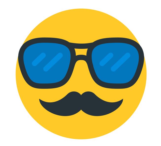 Download PNG image - Cool WhatsApp Hipster Emoji PNG Photos 