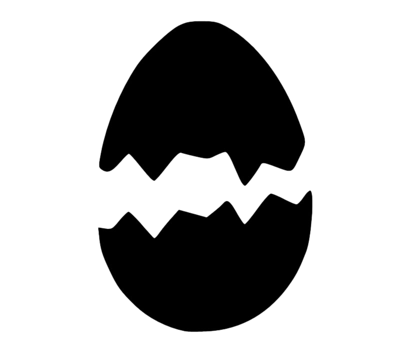 Download PNG image - Cracked Easter Egg PNG Transparent Image 