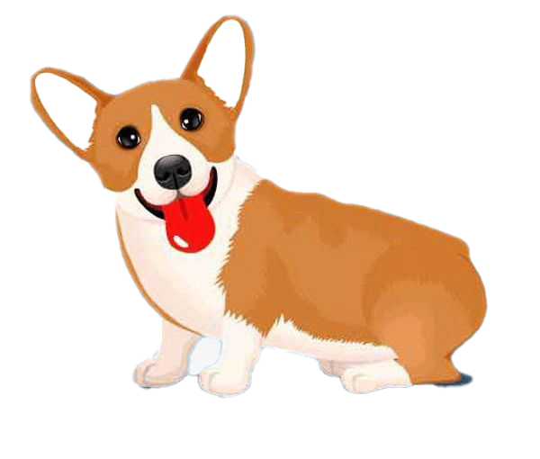 Download PNG image - Cute Corgi Dog PNG Clipart 