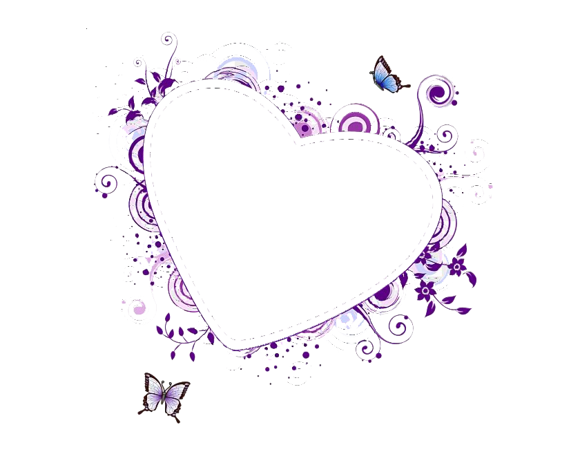 Download PNG image - Cute Heart Frame PNG File 