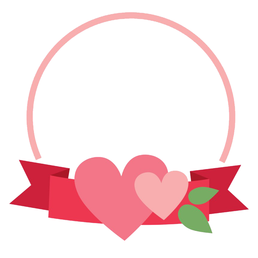 Download PNG image - Cute Heart Frame PNG Transparent Image 