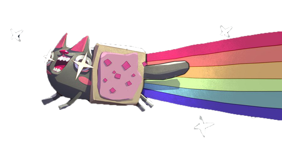 Download PNG image - Cute Nyan Cat PNG Clipart 