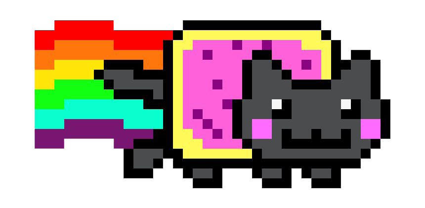 Download PNG image - Cute Nyan Cat PNG File 
