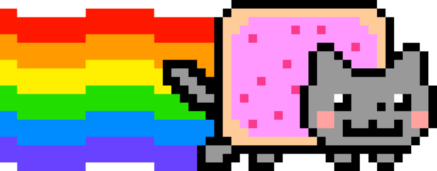 Download PNG image - Cute Nyan Cat Transparent PNG 