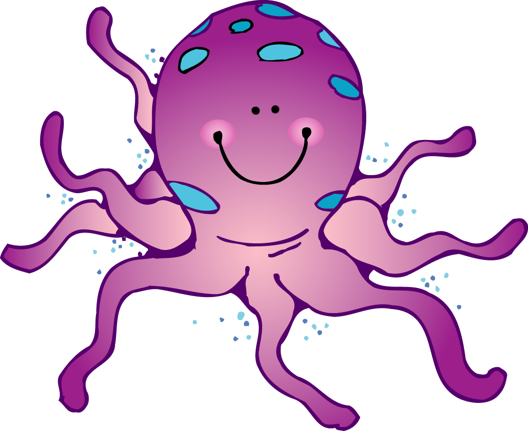 Download PNG image - Cute Octopus PNG Clipart 