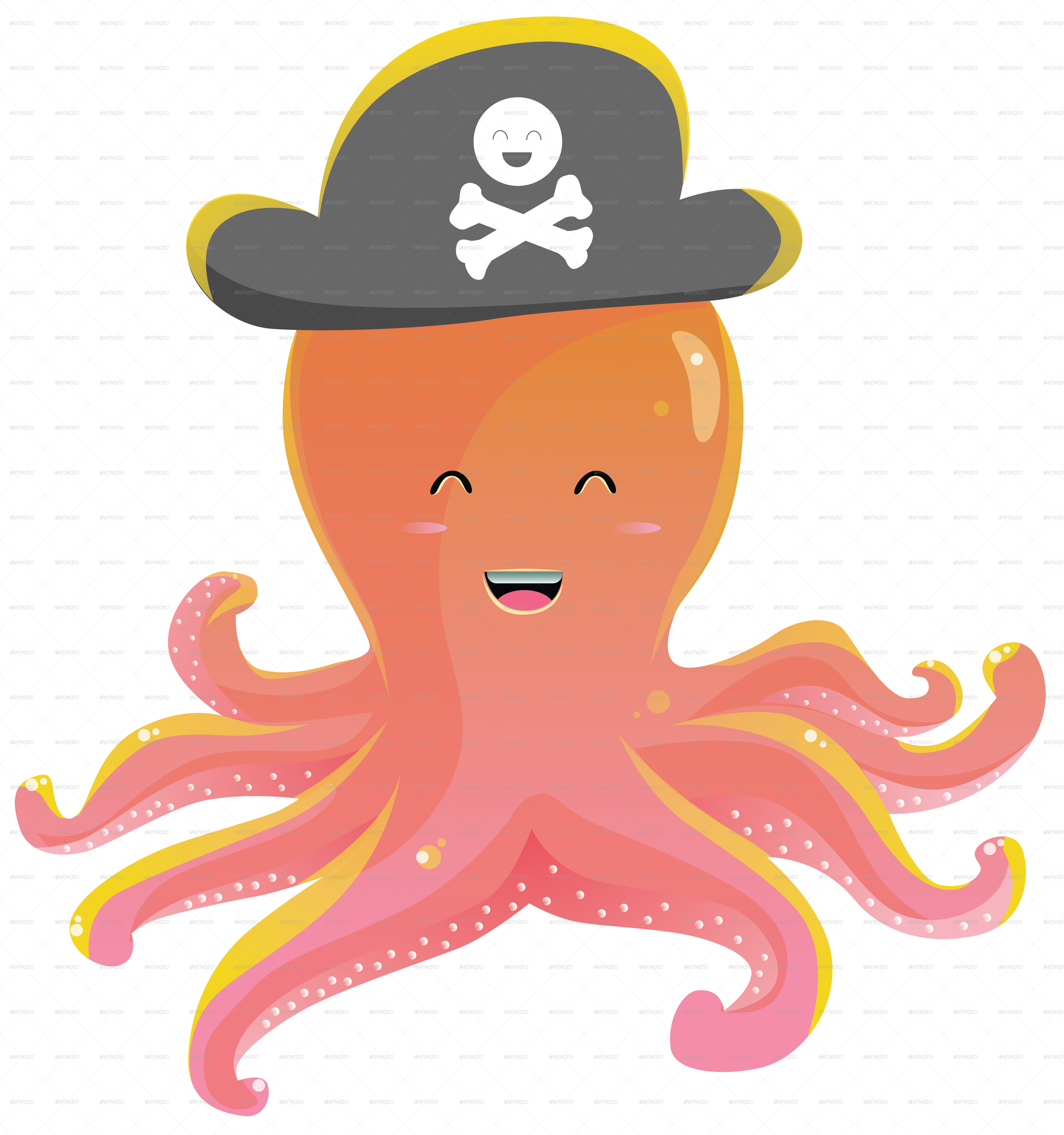 Download PNG image - Cute Octopus PNG Picture 
