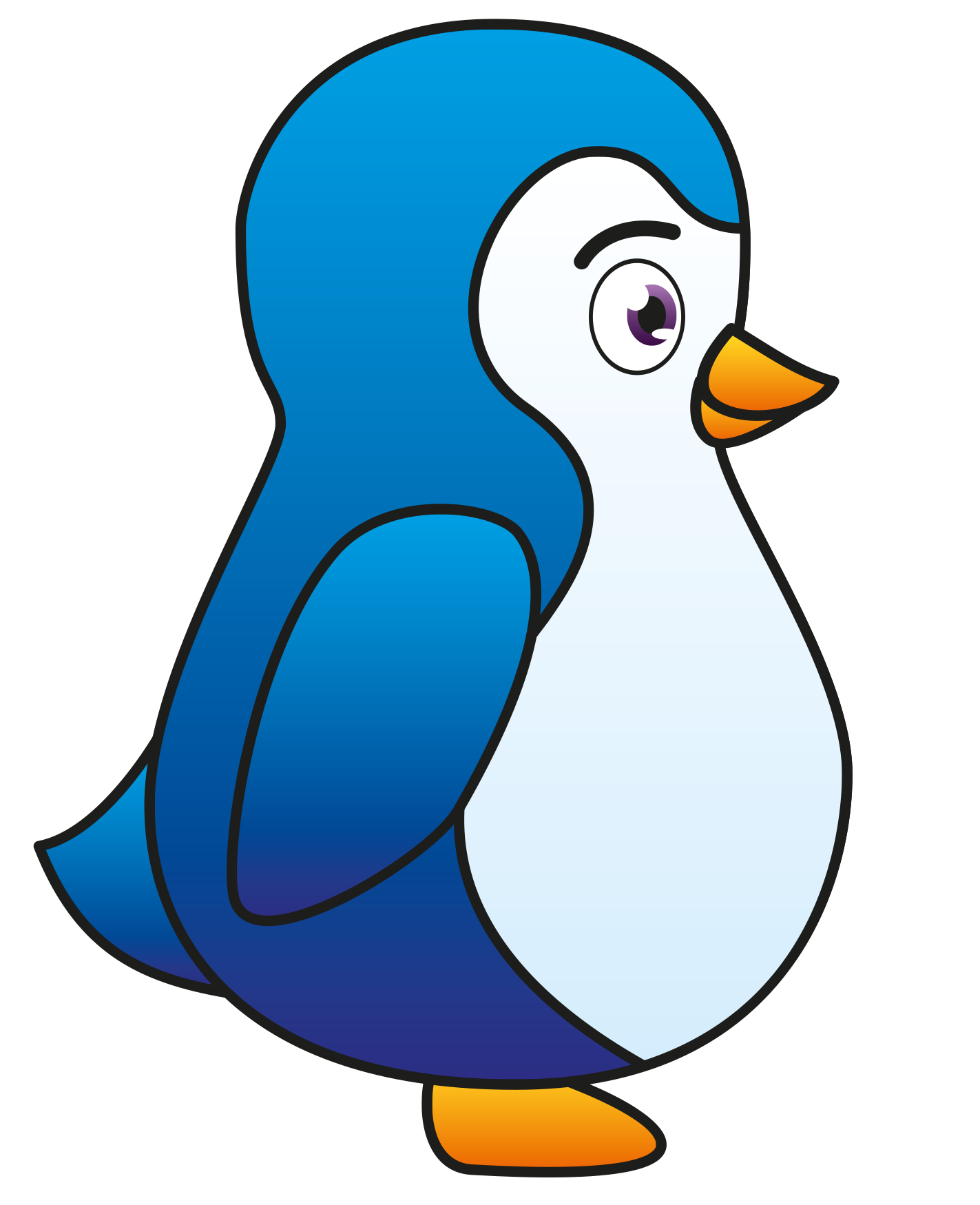 Download PNG image - Cute Penguin PNG Clipart 