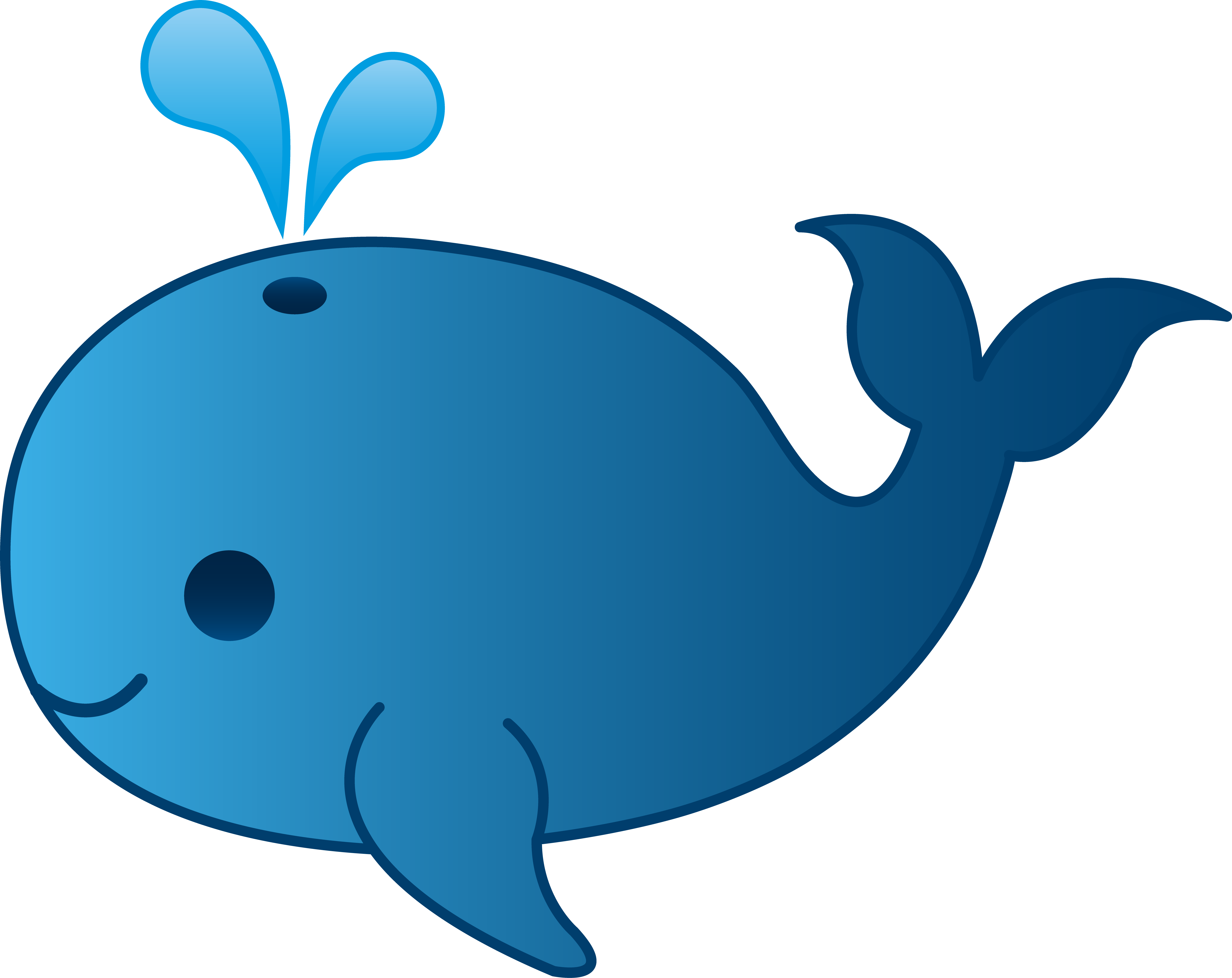 Download PNG image - Cute Whale PNG Clipart 