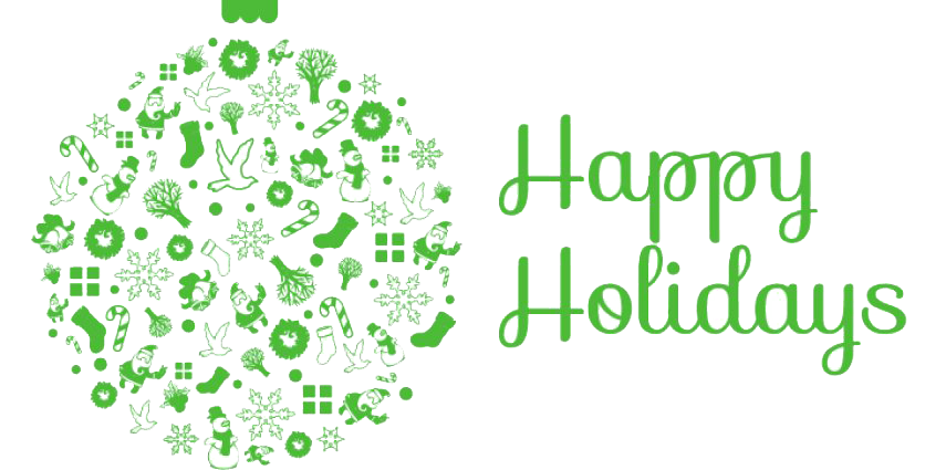 Download PNG image - December Happy Holidays Transparent Background 