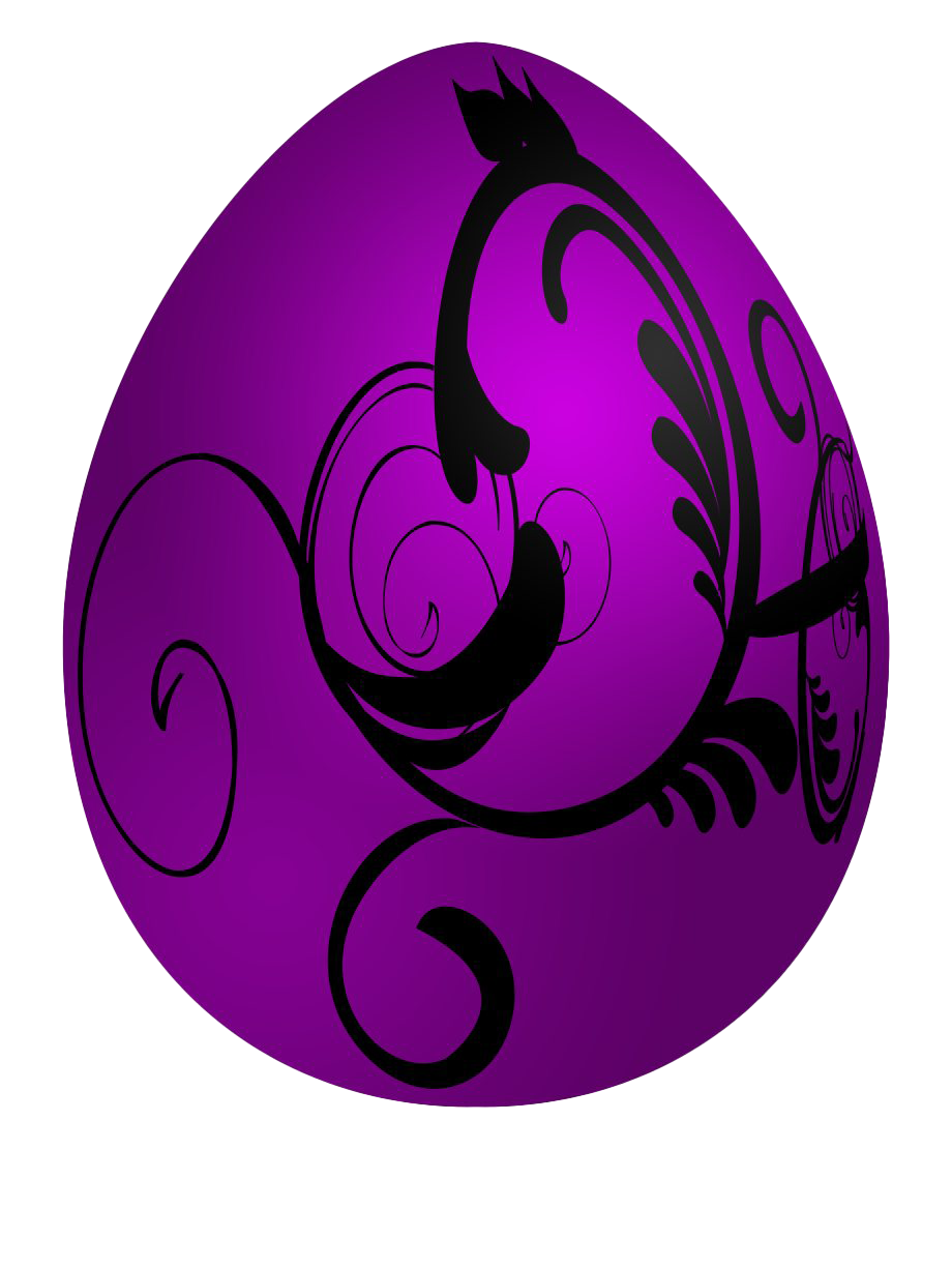 Download PNG image - Decorative Purple Easter Egg Transparent PNG 