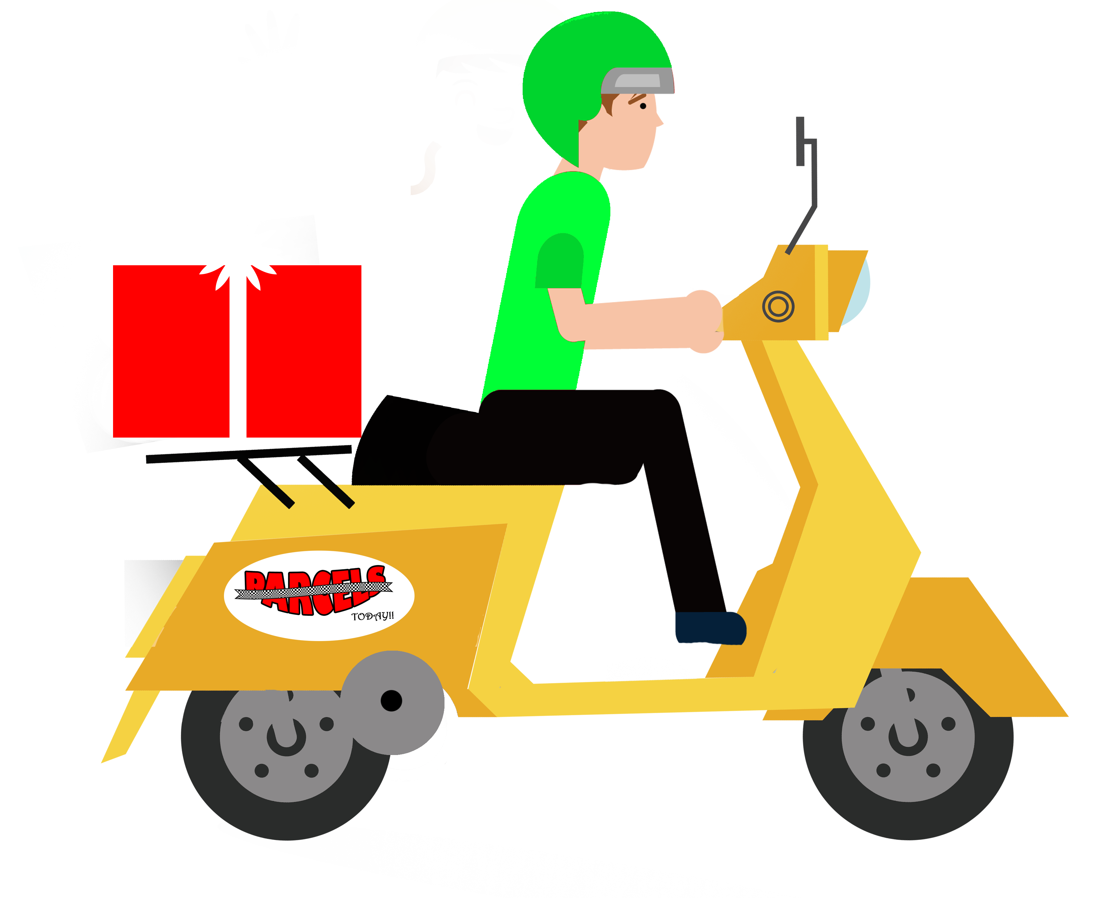 Download PNG image - Delivery Boy Vector PNG 