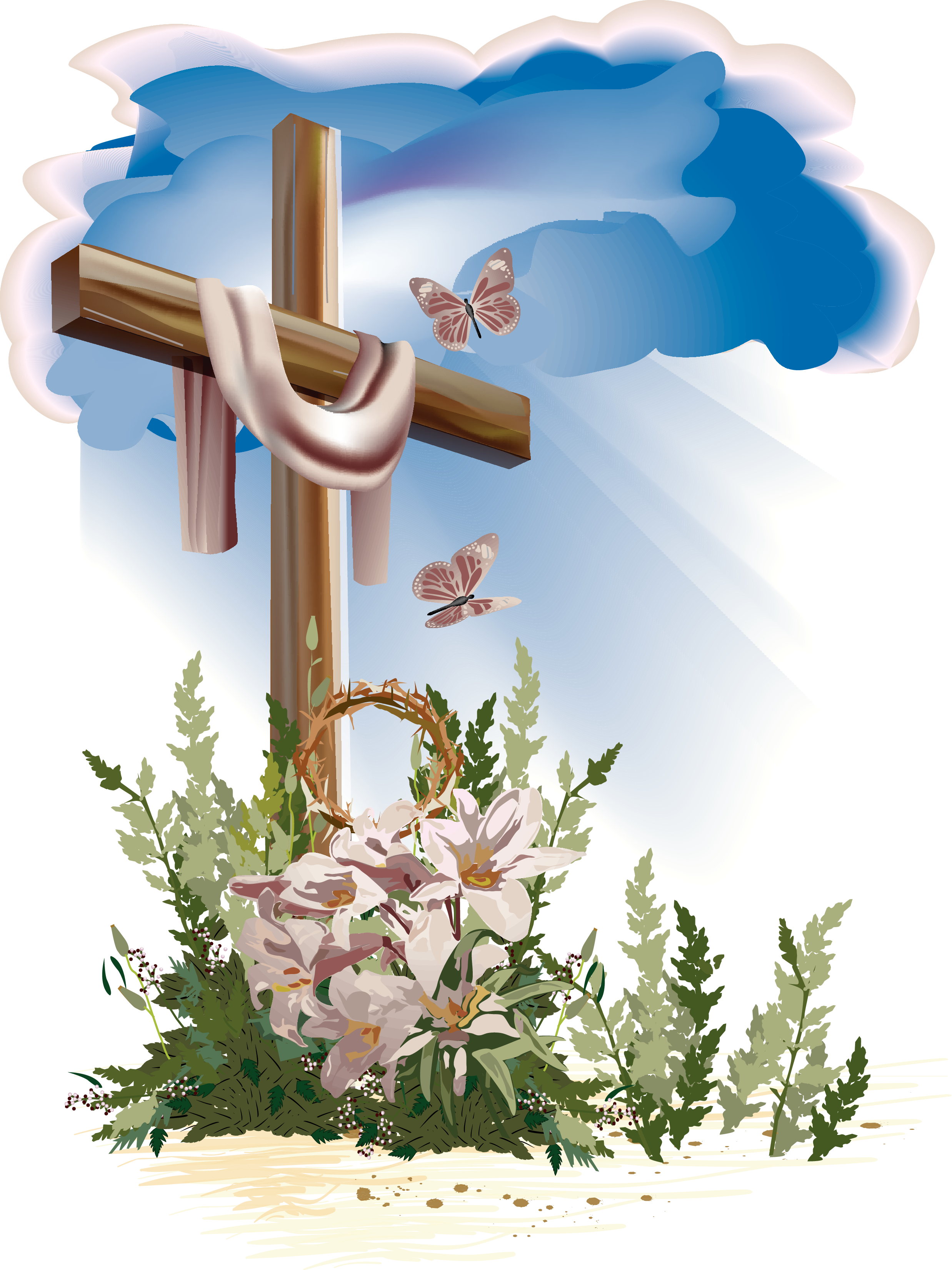 Download PNG image - Easter Christian Cross PNG Photos 