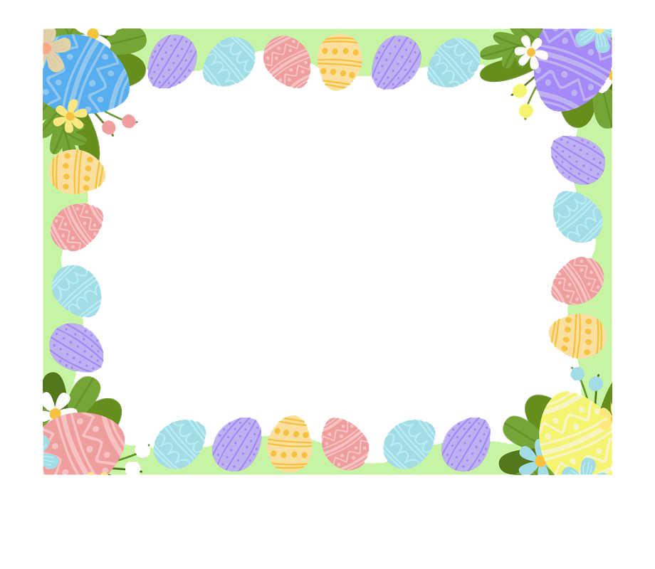 Download PNG image - Easter Eggs Border PNG Transparent Image 